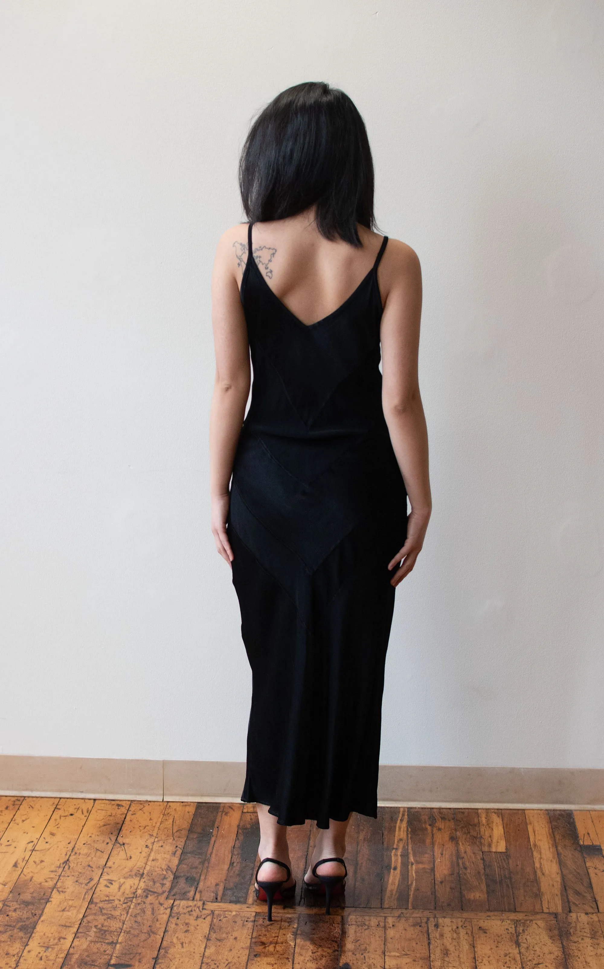 1990s Black Slip Dress | Ghost