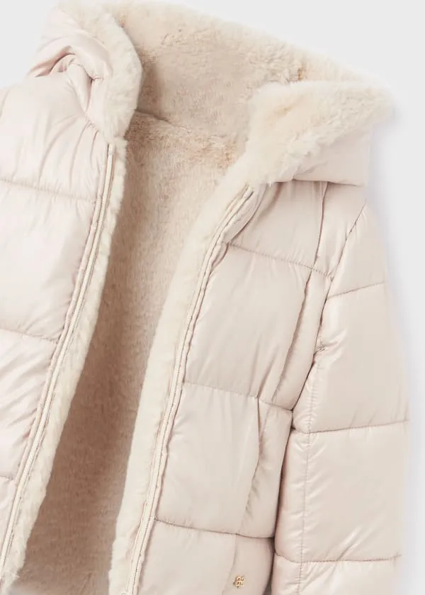 Abel & Lula Reversible Faux Fur Puffer Jacket