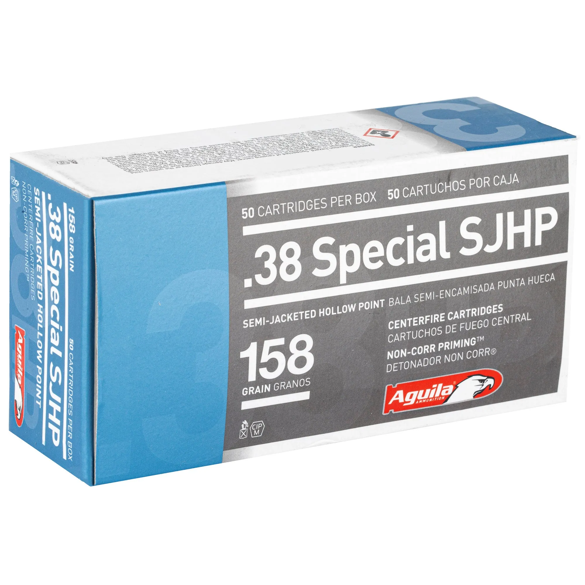 Aguila 38spl 158gr Sjhp 50-500