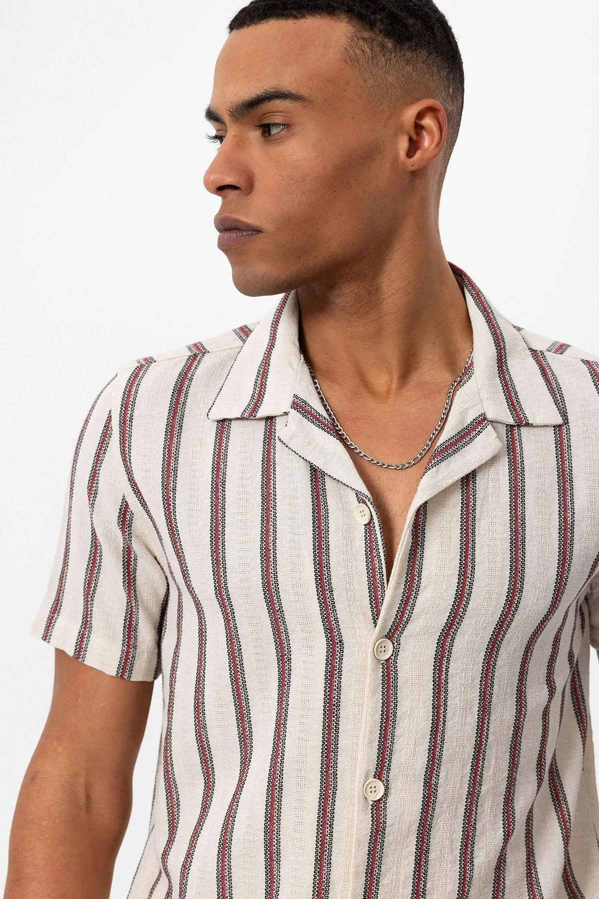 ANT Camp  Collar Striped Men's Shirt - Gary