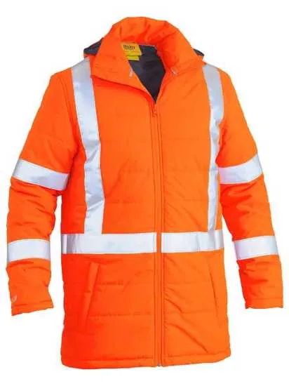 Bisley, TTMC-W17 X Back Puffer Jacket, BJ6379XT (Each) - Fluro Orange - Size: SM