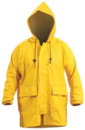 Bison, Premium Weight PVC Parka (Each) - Yellow - Size: 2XL