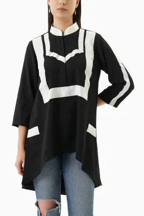 Black Asymmetrical Tunic