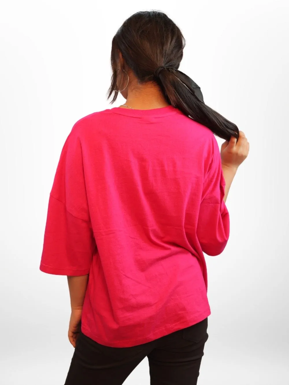 BLOOMING WOMAN FACE LINE Printed Womens Drop Shoulder T-shirt Legacy Boutiques Bangladesh