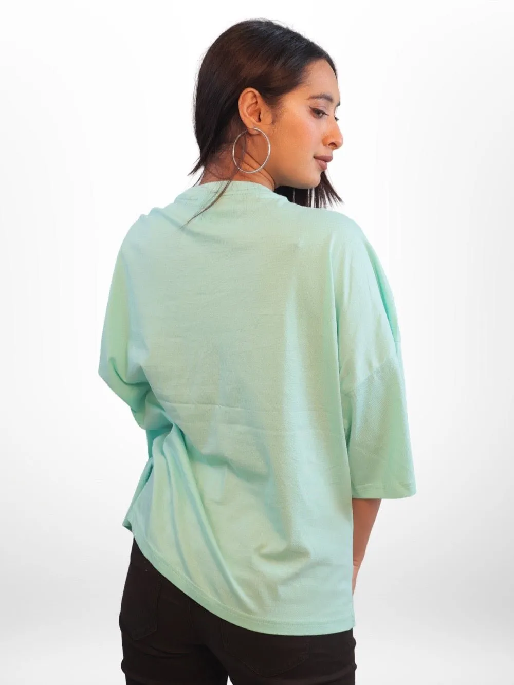 BLOOMING WOMAN FACE LINE Printed Womens Drop Shoulder T-shirt Legacy Boutiques Bangladesh