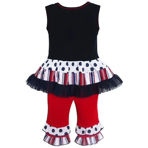 Boutique Nautical Anchor Tunic & Capri Set | 24 Months