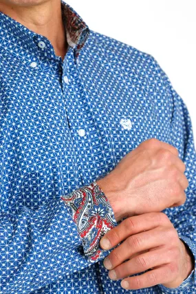 CINCH GEO PRINT LS BUTTON SHIRT