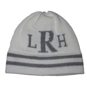Classic Monogram & Stripes Personalized Knit Hat