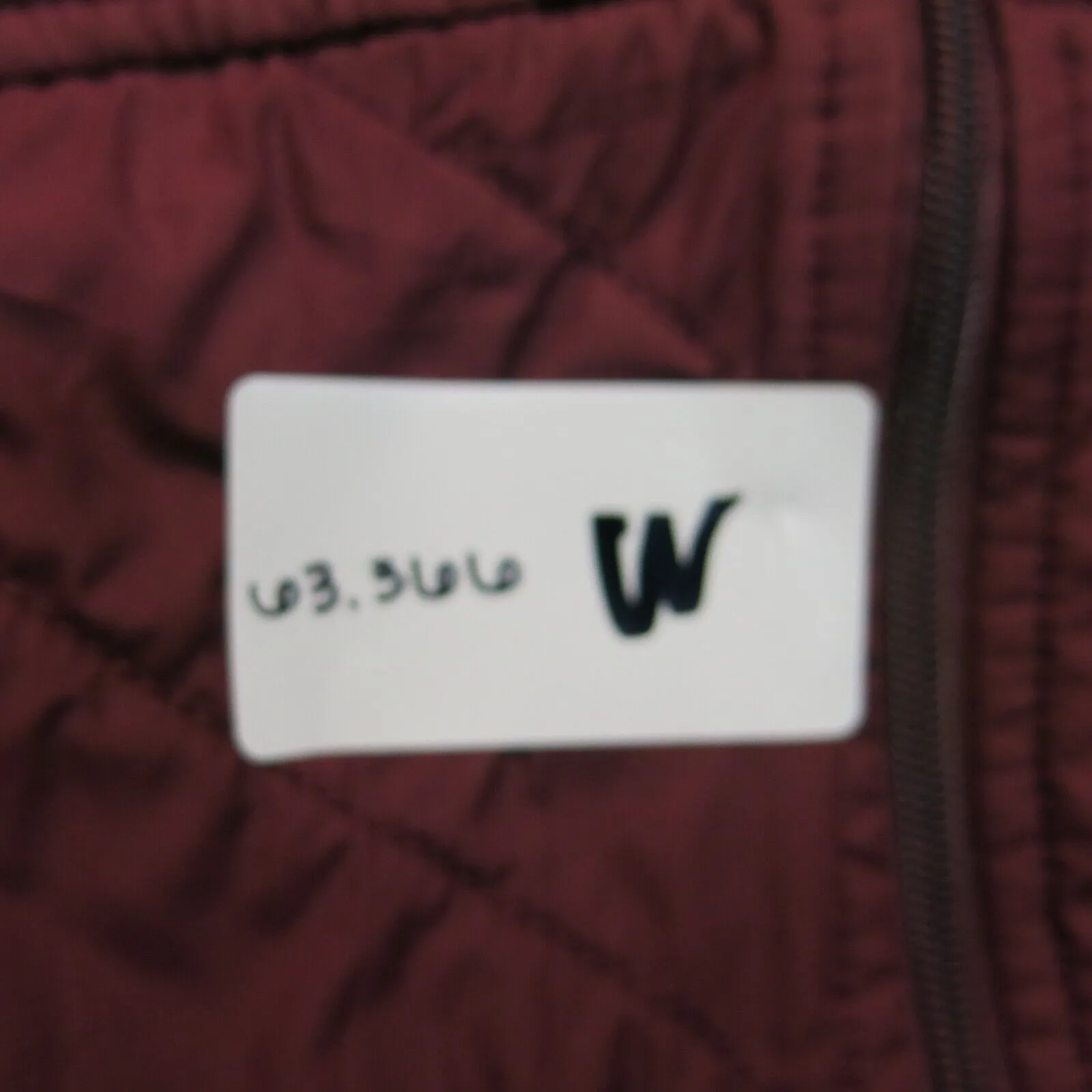 Columbia Womens Puffer Vest Jacket Full Zip Up Sleeveless Mock Neck Maroon SZ L