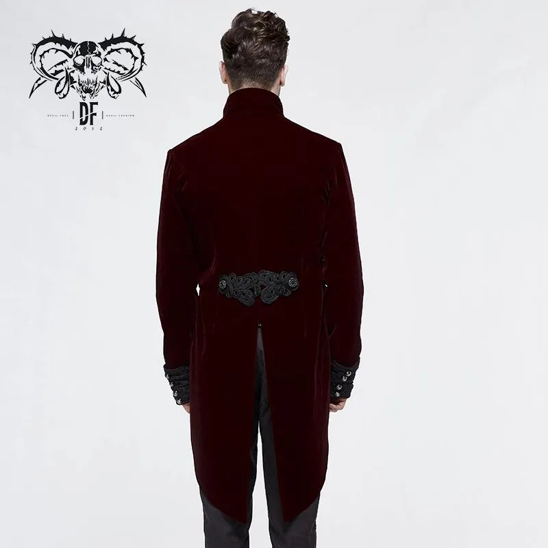 'Die For Me' Gothic Embroidered Dovetail Coat