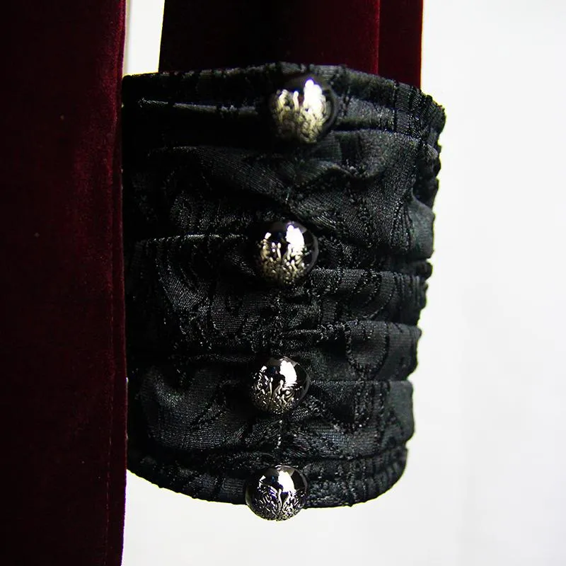 'Die For Me' Gothic Embroidered Dovetail Coat