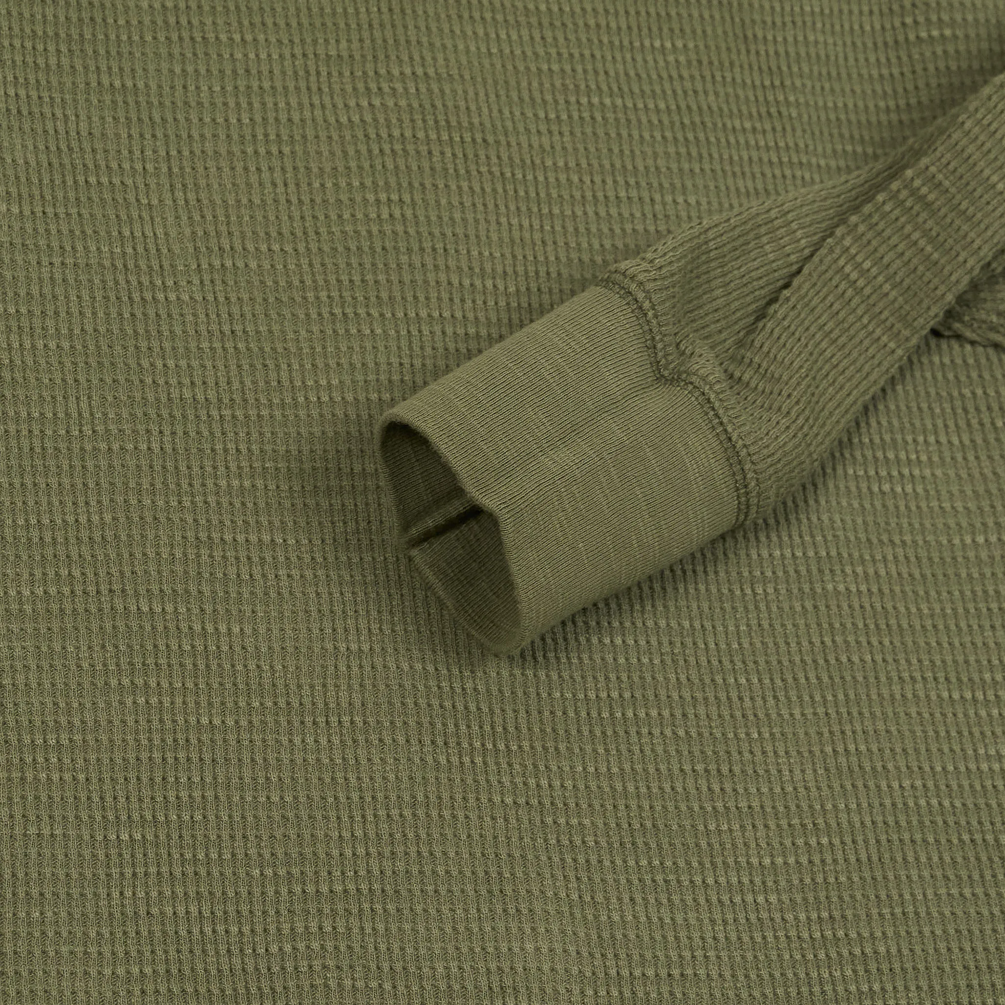 Double RL Long Sleeve Waffle Henley Shirt