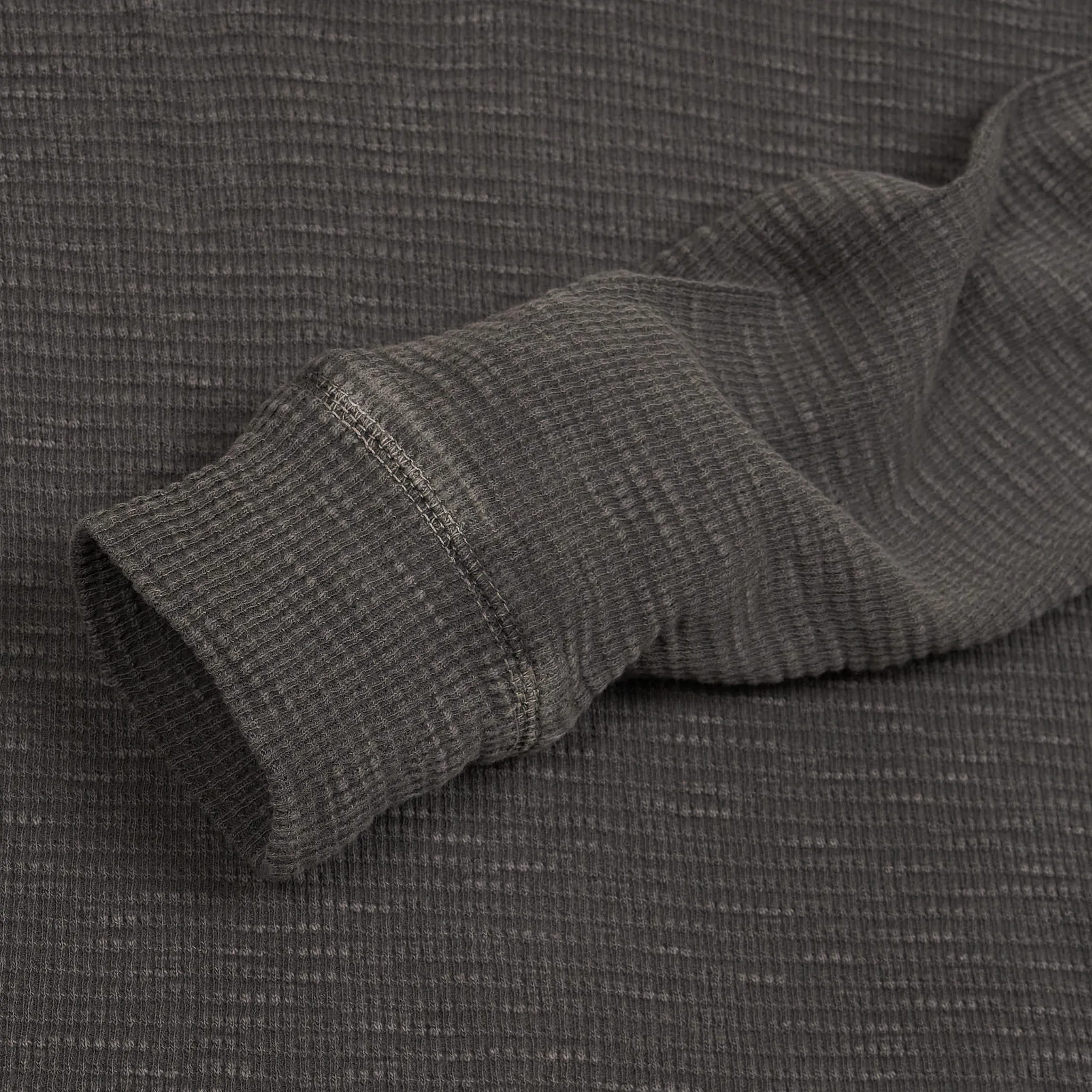 Double RL Long Sleeve Waffle Henley Shirt