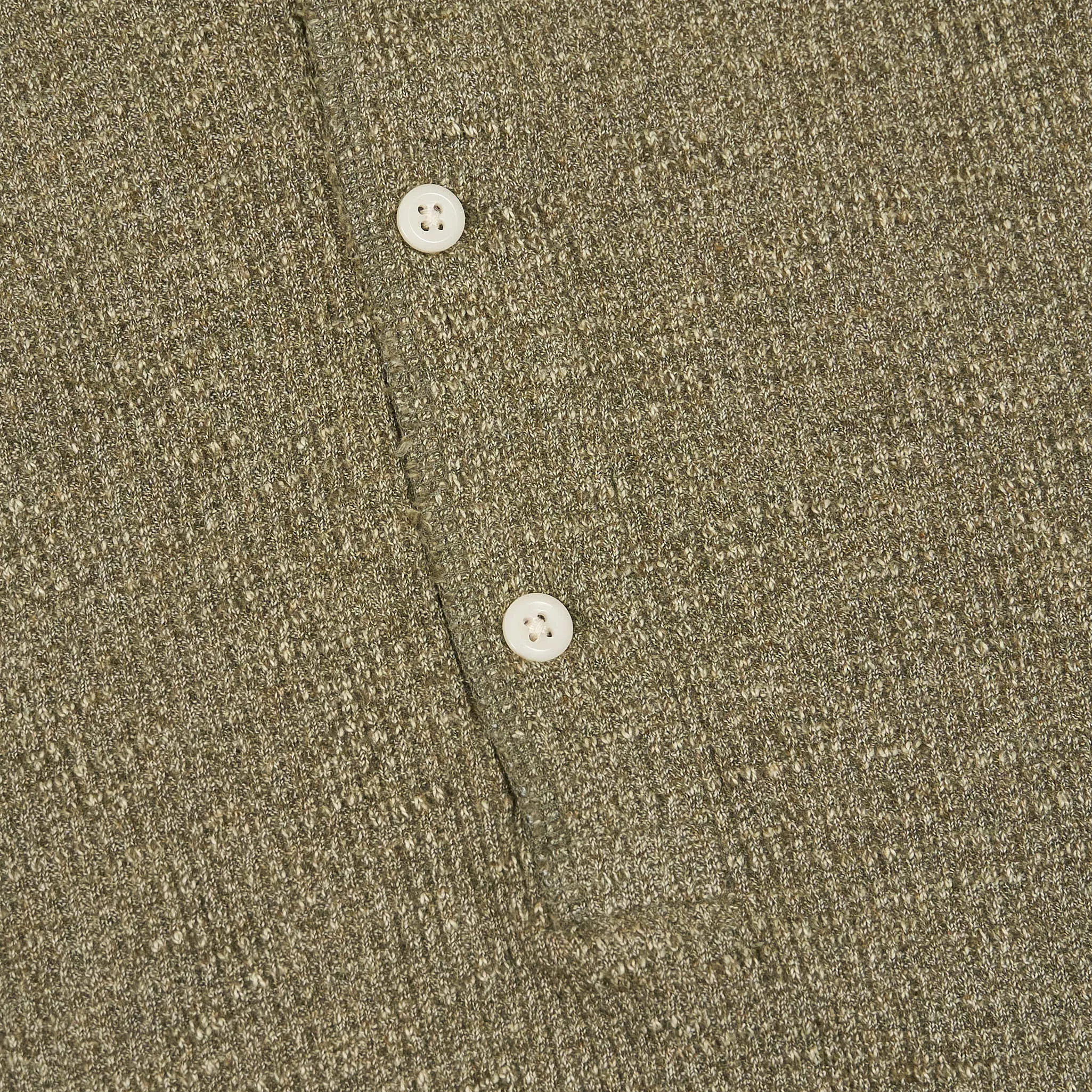 Double RL Long Sleeve Waffle Henley Shirt
