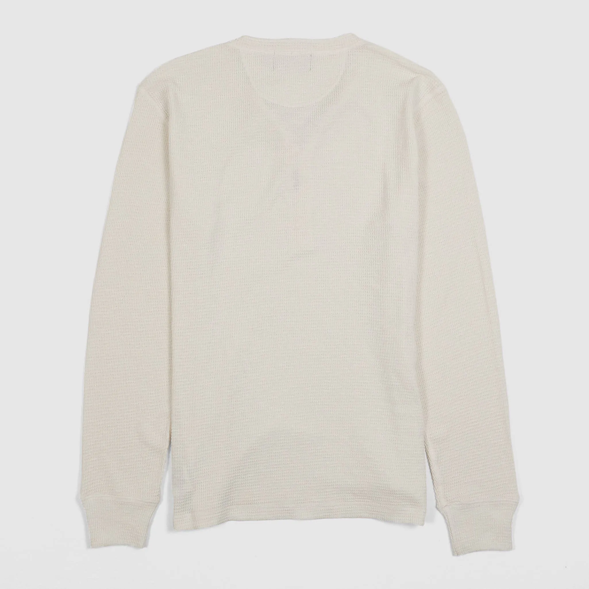 Double RL Long Sleeve Waffle Henley Shirt