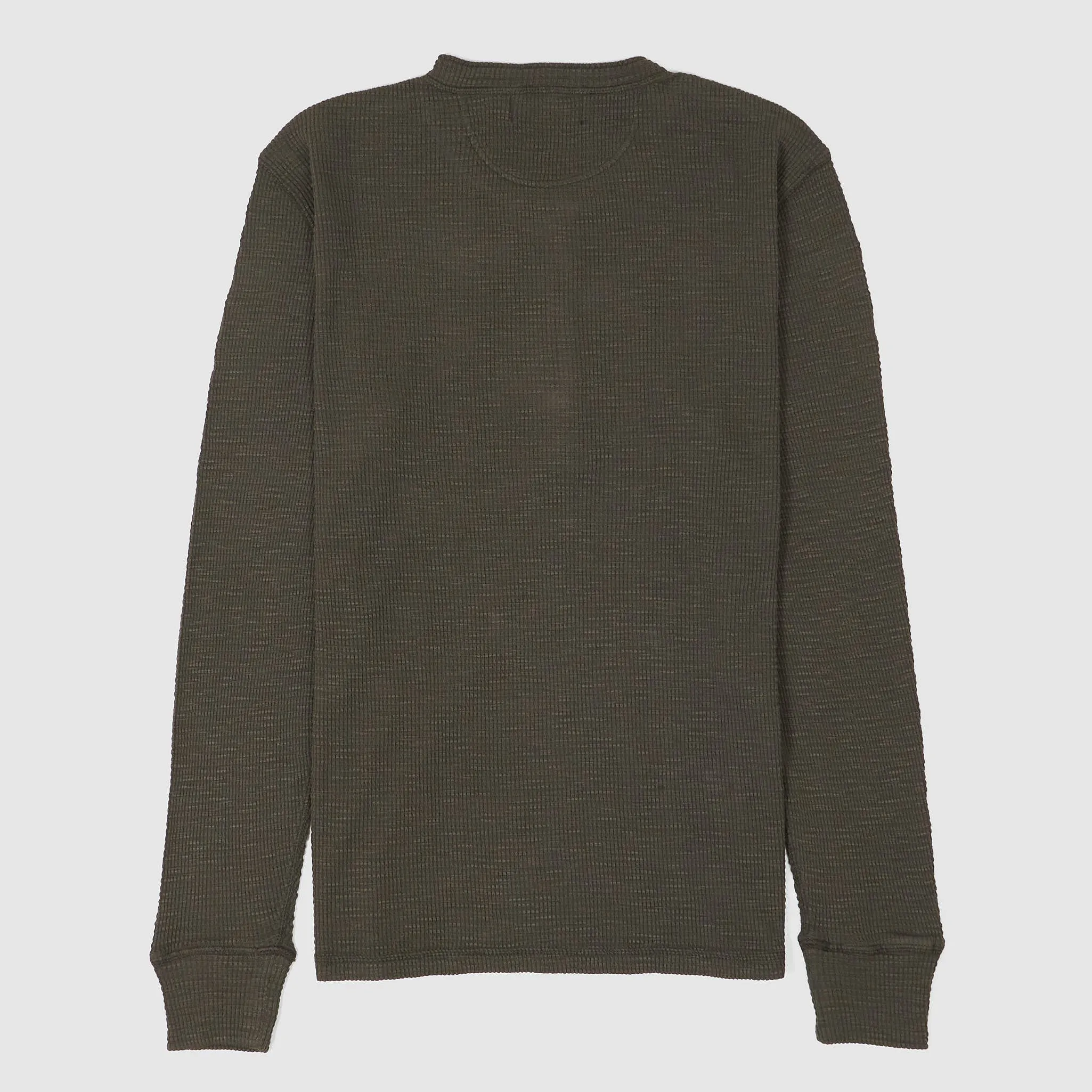Double RL Long Sleeve Waffle Henley Shirt