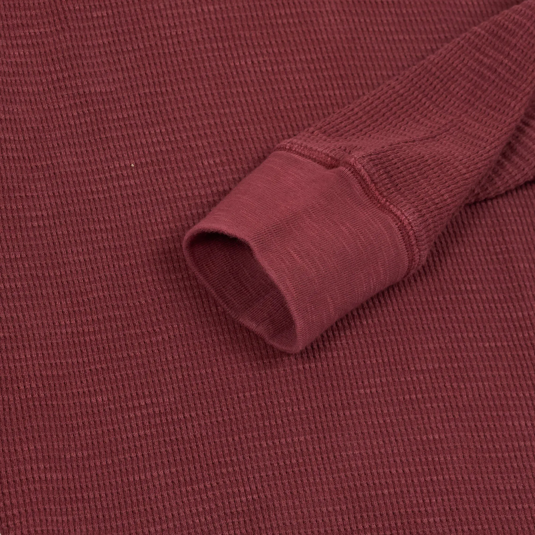 Double RL Long Sleeve Waffle Henley Shirt