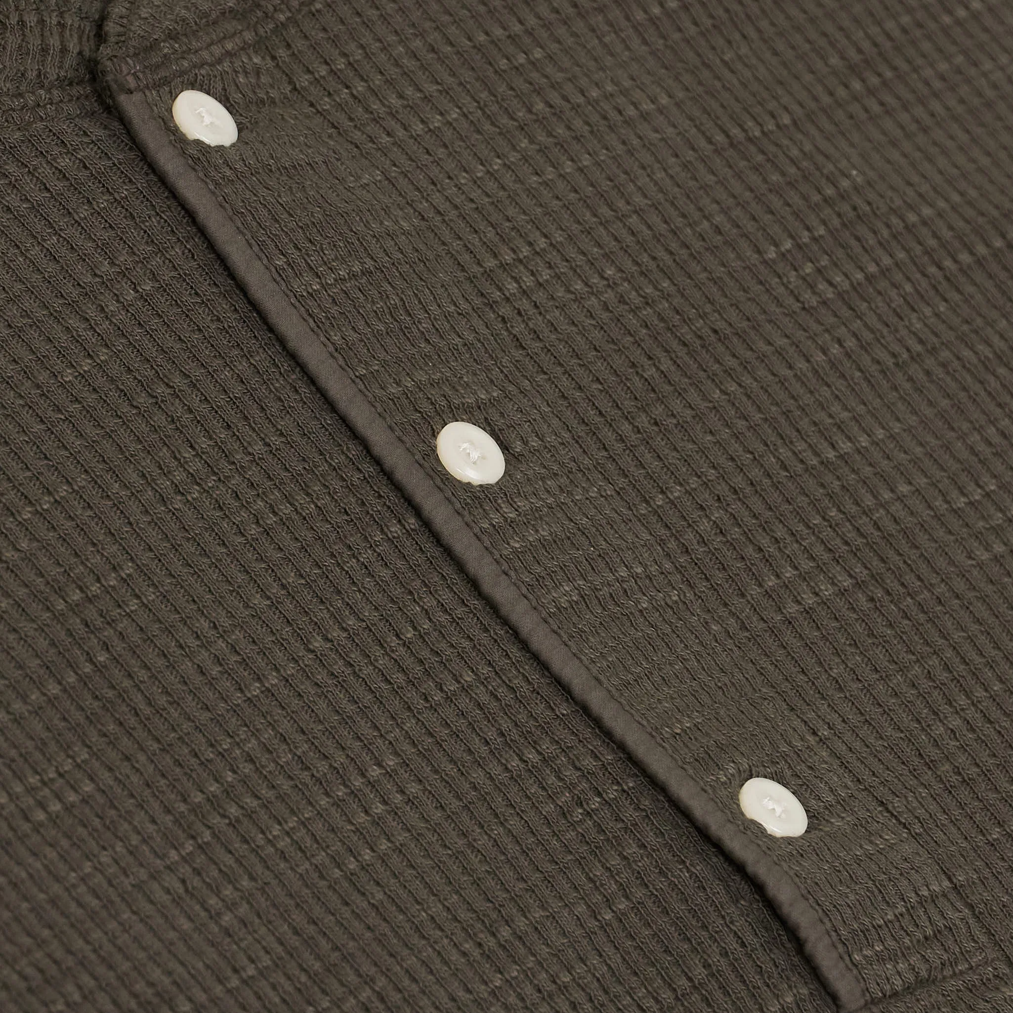 Double RL Long Sleeve Waffle Henley Shirt