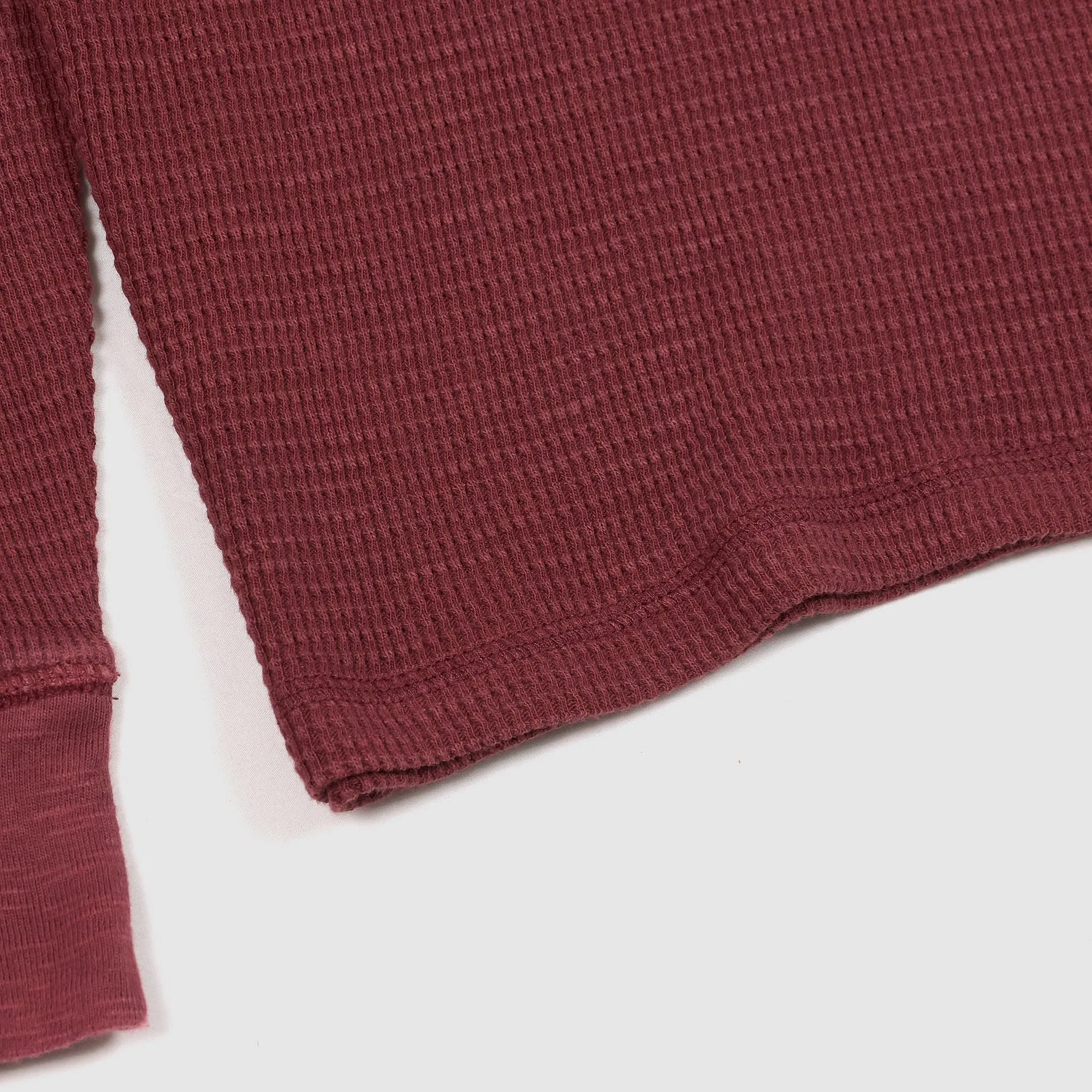 Double RL Long Sleeve Waffle Henley Shirt