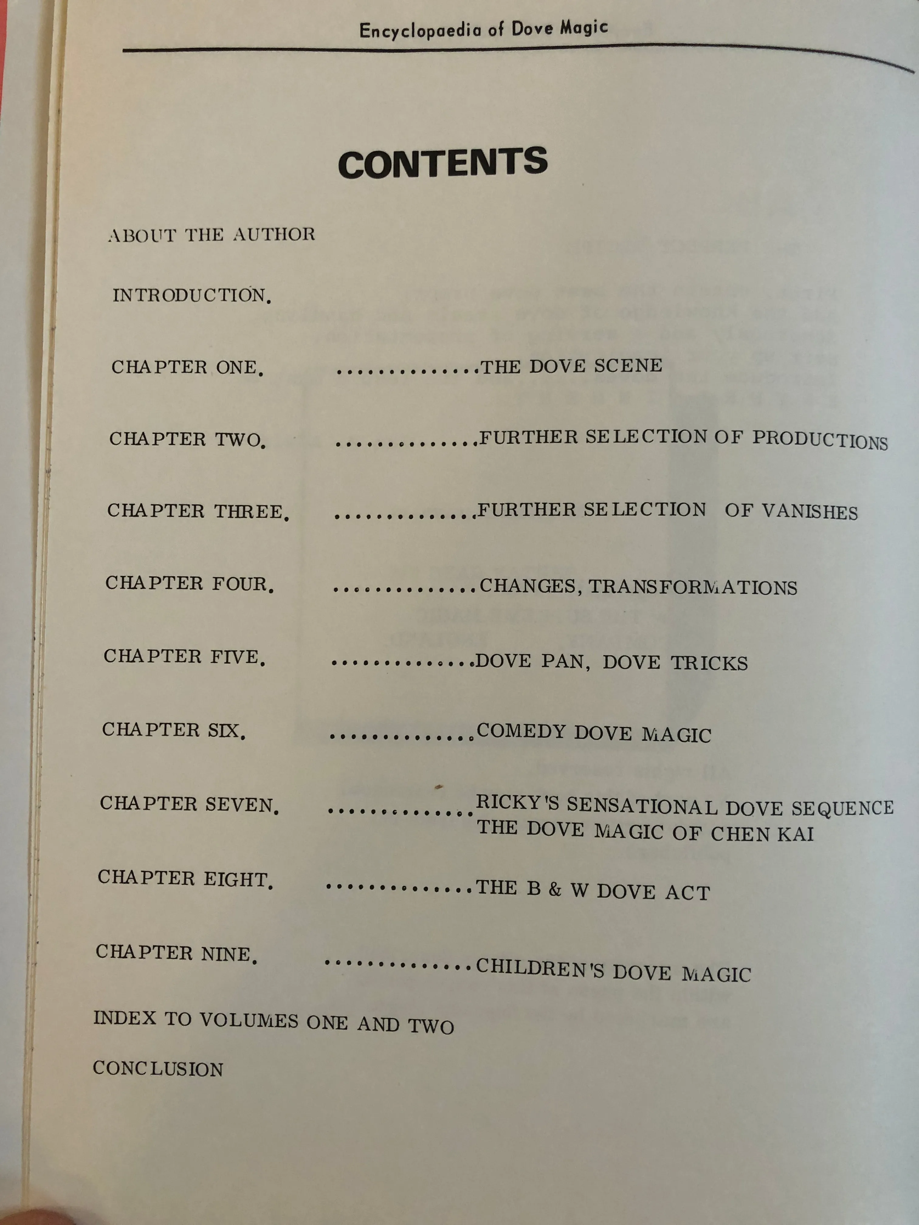 Encyclopaedia of Dove Magic Vol. 2 - Ian Adair