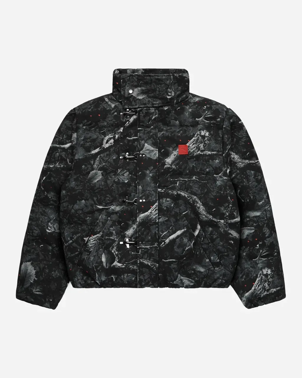 Fugazi Sniper Camo Puffer Jacket Black