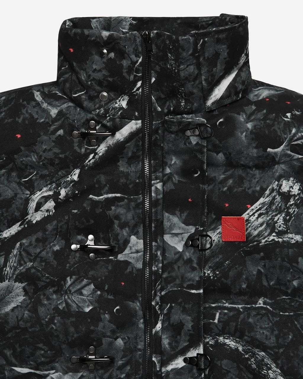 Fugazi Sniper Camo Puffer Jacket Black
