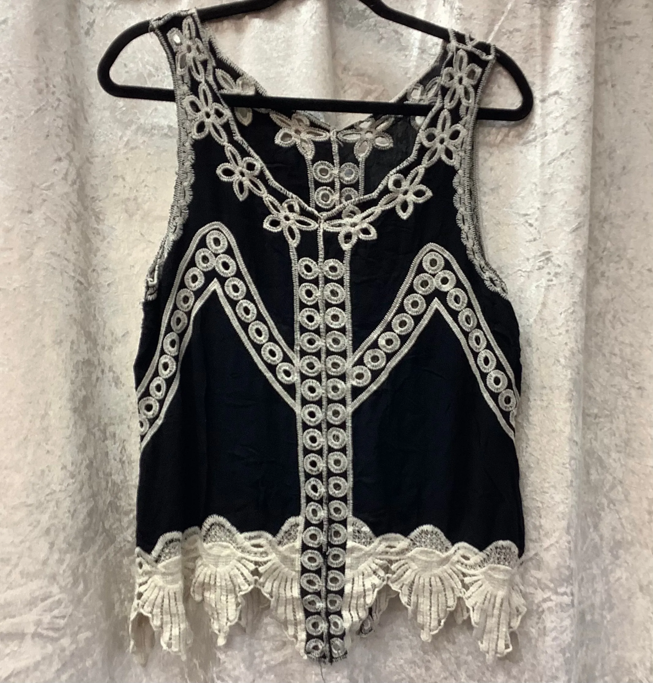 INEZ Embroidered Vest Top