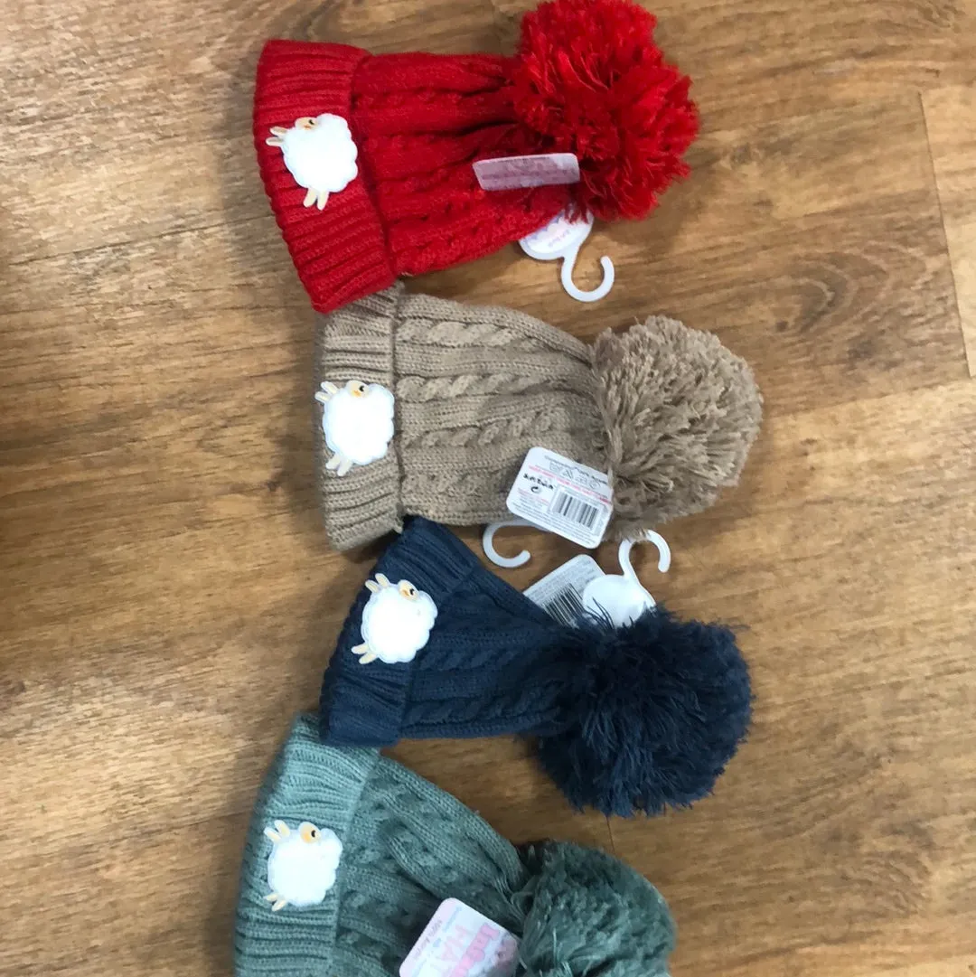 Infant sheep Bobble Hat