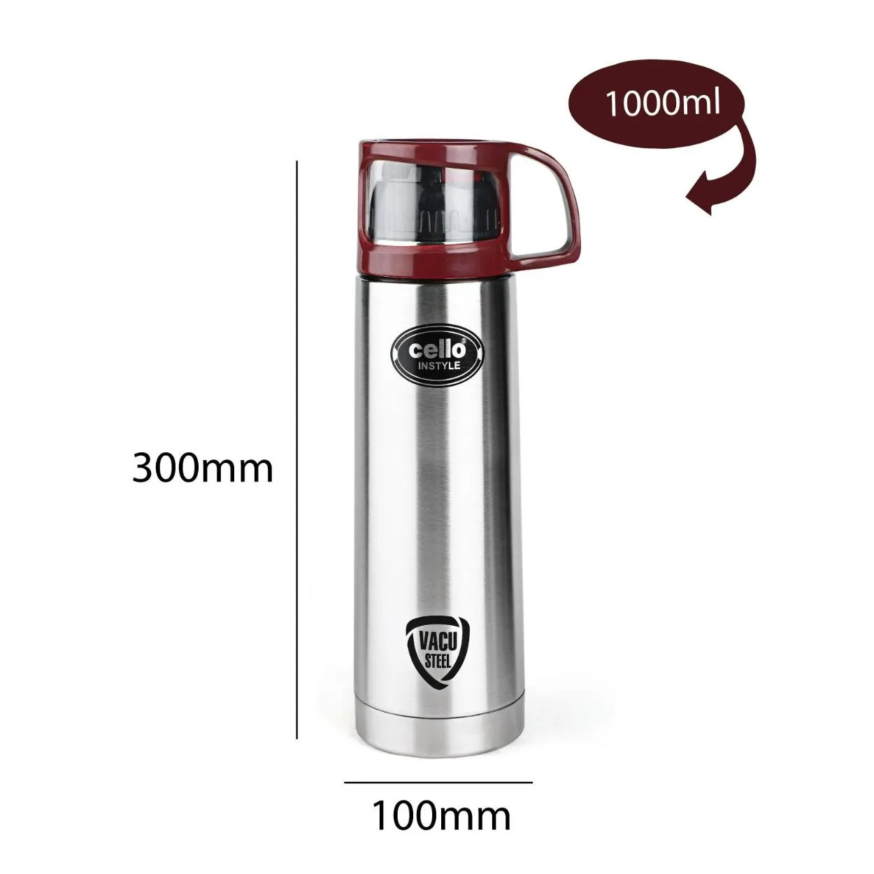 Instyle Flask, Vacusteel Water Bottle, 1000ml