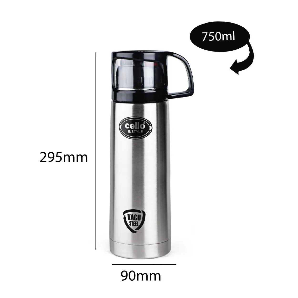 Instyle Flask, Vacusteel Water Bottle, 750ml