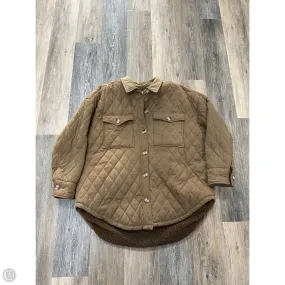 Jacket Puffer & Quilted By Good American In Tan, Size: L