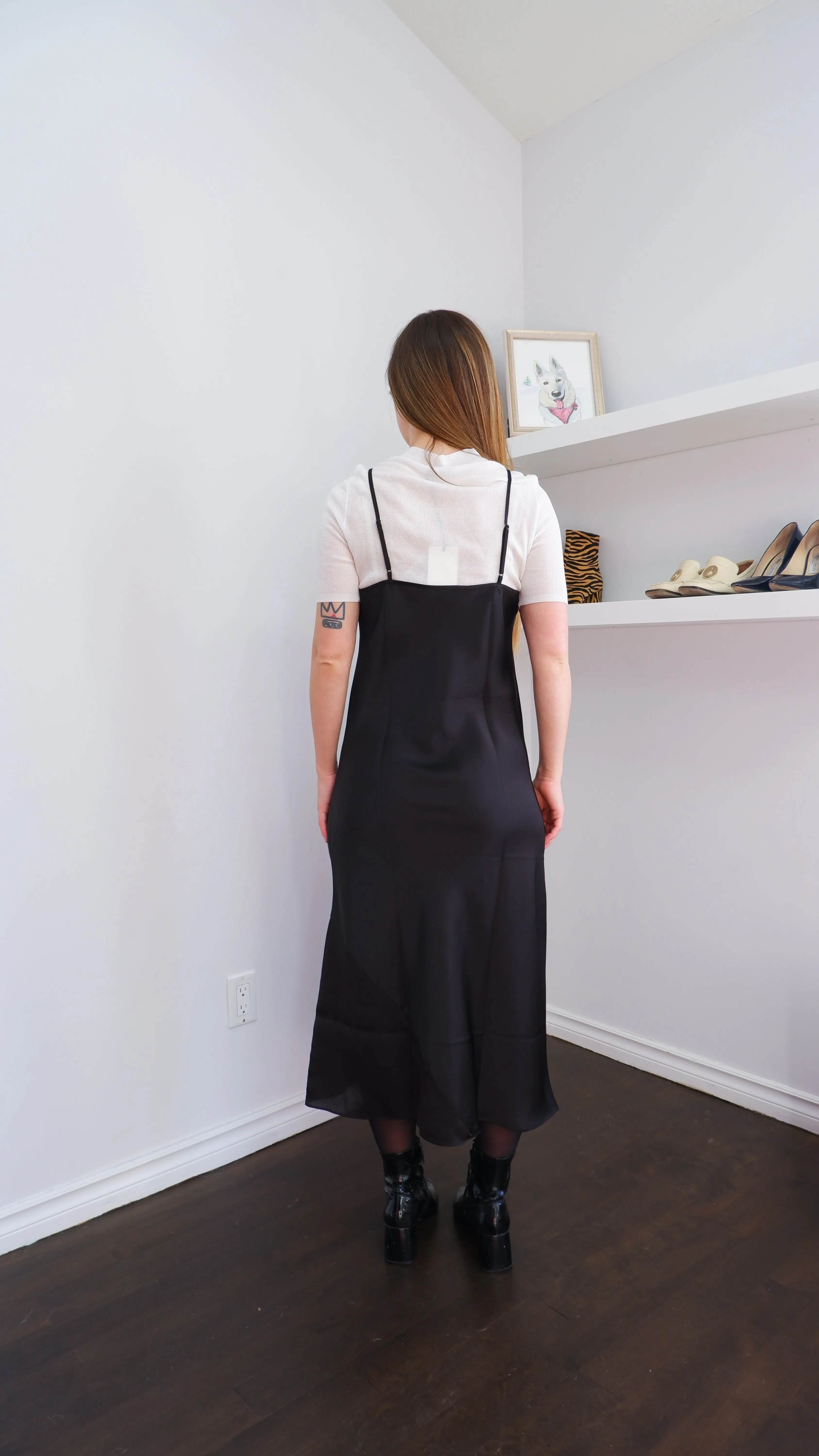 Knix Papaya Slip Dress in Black - M