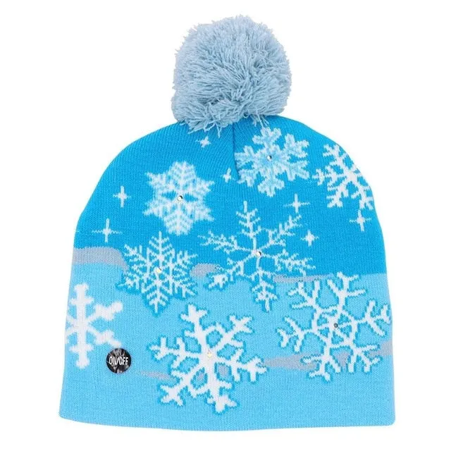 LED Knitted Ugly Sweater Christmas Beanie (Unisex)
