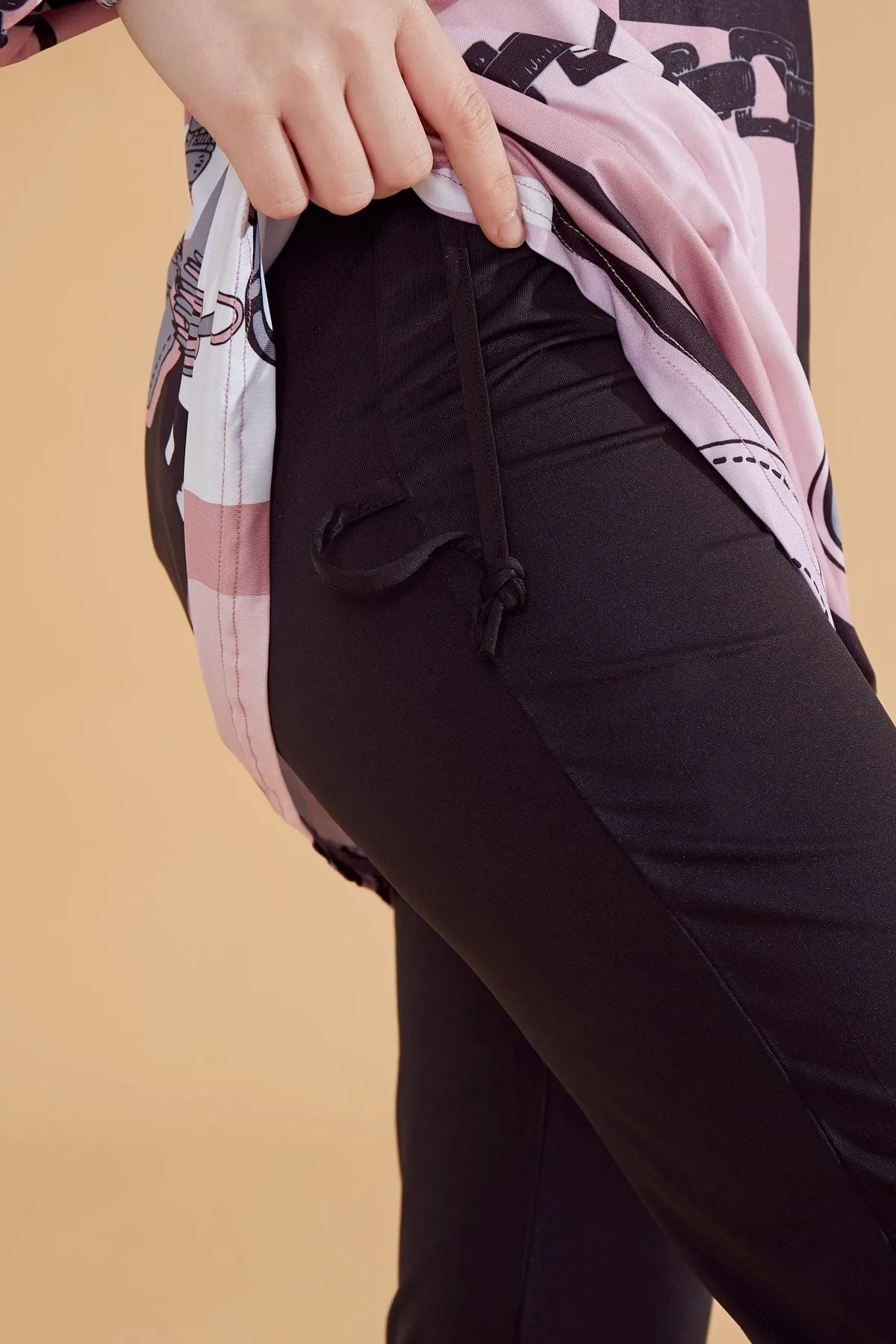 Lycra Black Burkini Modest Swimwear M2315-1