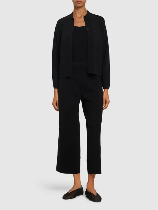 Max Mara   Kiota short crepe jacket w/ buttons 