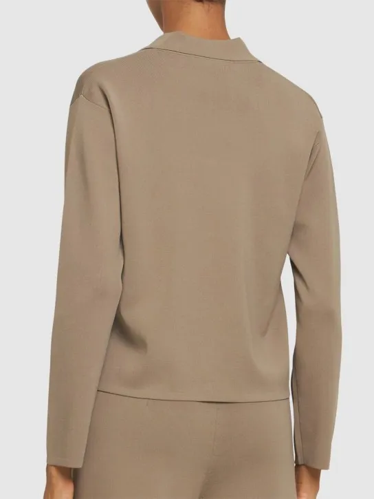 Max Mara   Kiota short crepe jacket w/ buttons 