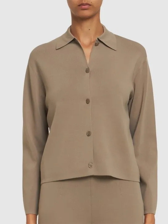 Max Mara   Kiota short crepe jacket w/ buttons 