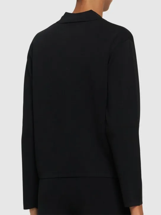 Max Mara   Kiota short crepe jacket w/ buttons 