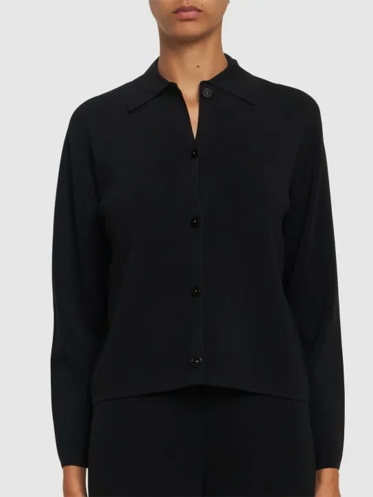Max Mara   Kiota short crepe jacket w/ buttons 