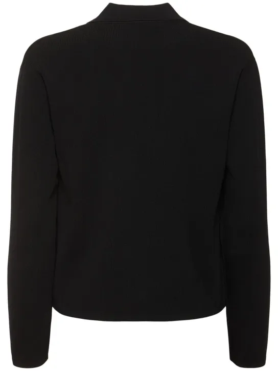 Max Mara   Kiota short crepe jacket w/ buttons 