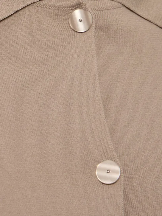 Max Mara   Kiota short crepe jacket w/ buttons 