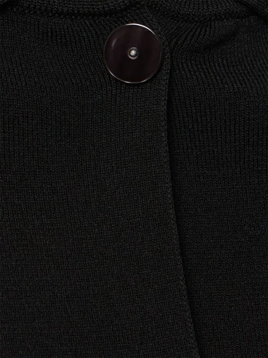 Max Mara   Kiota short crepe jacket w/ buttons 