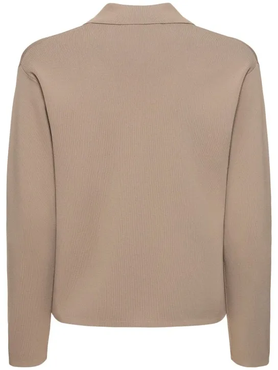 Max Mara   Kiota short crepe jacket w/ buttons 