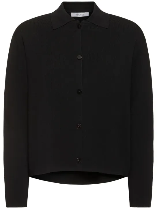 Max Mara   Kiota short crepe jacket w/ buttons 