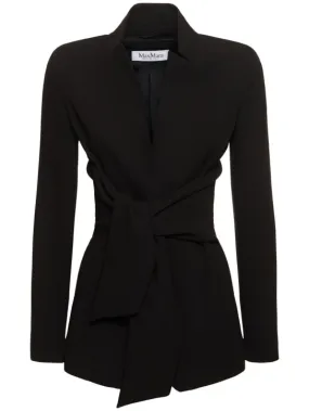 Max Mara   Seggio cady self-tie jacket 