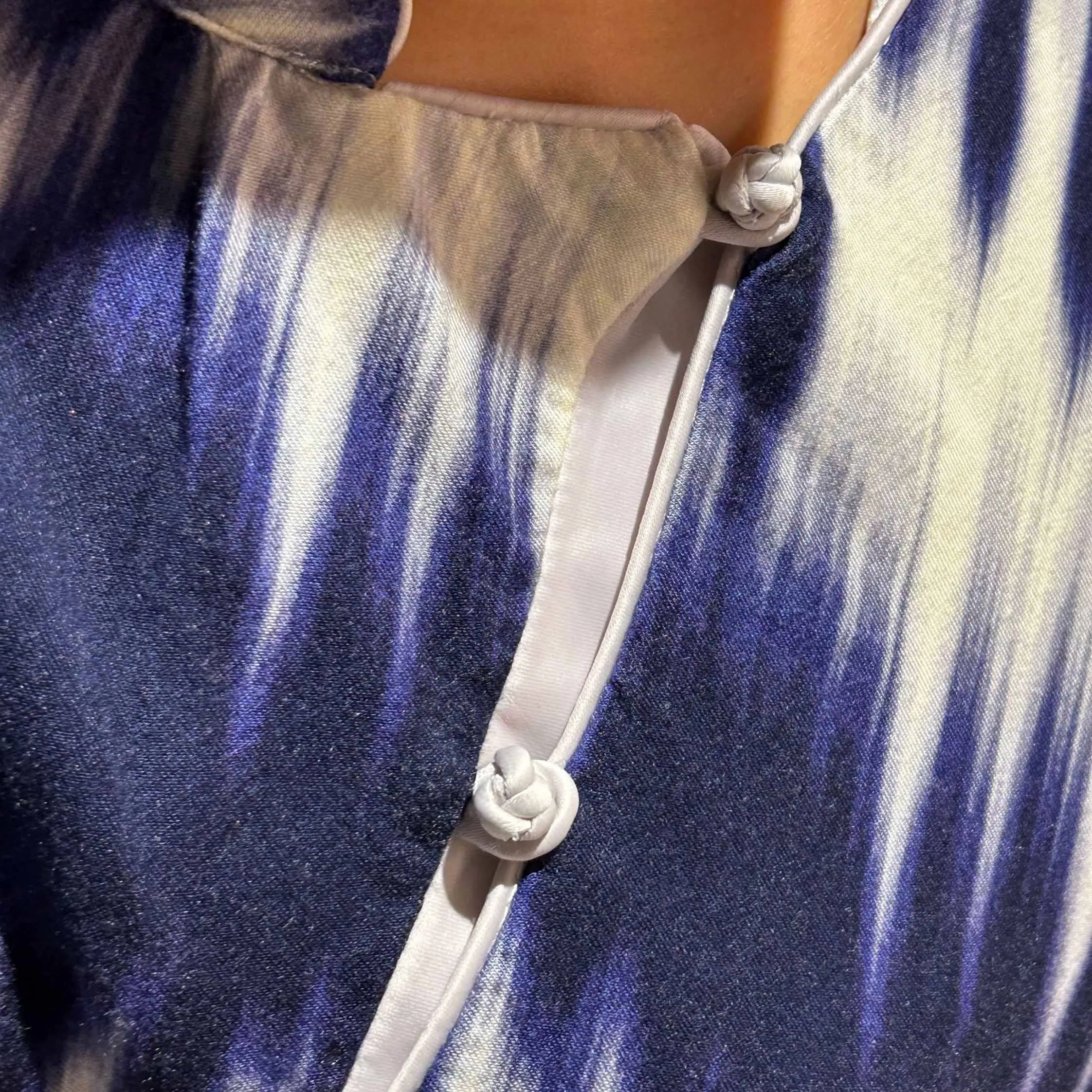 Mui Jai Top, Brush Stroke, Navy