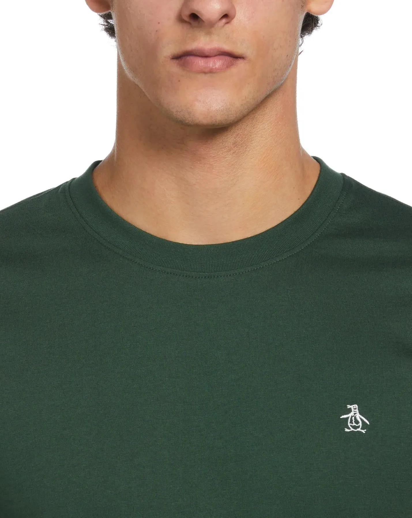 Original Penguin Pin Point Embroidered Pete T-Shirt - Sycamore