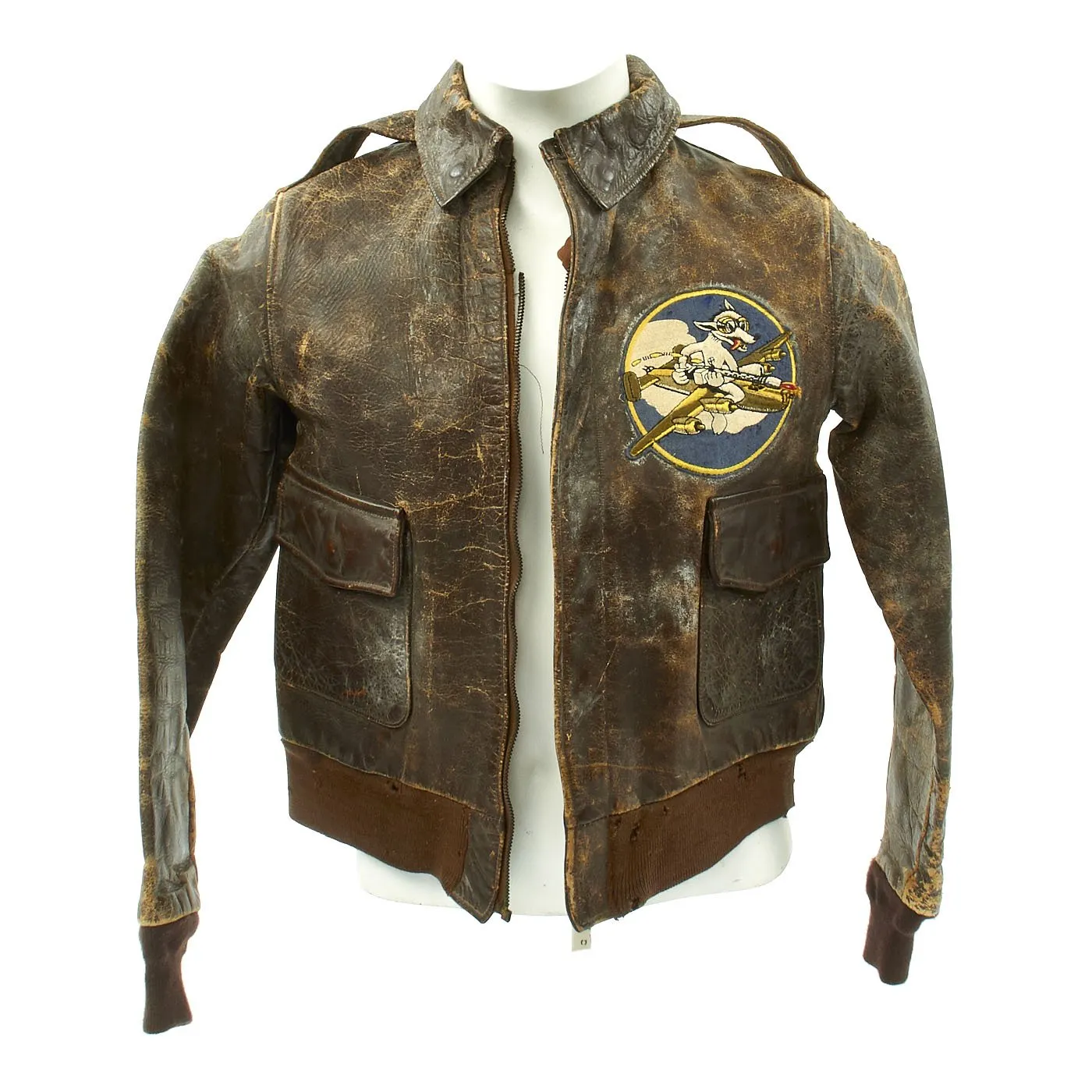 Original U.S. WWII Army Air Forces Flexible Gunnery School A-2 Flight Jacket
