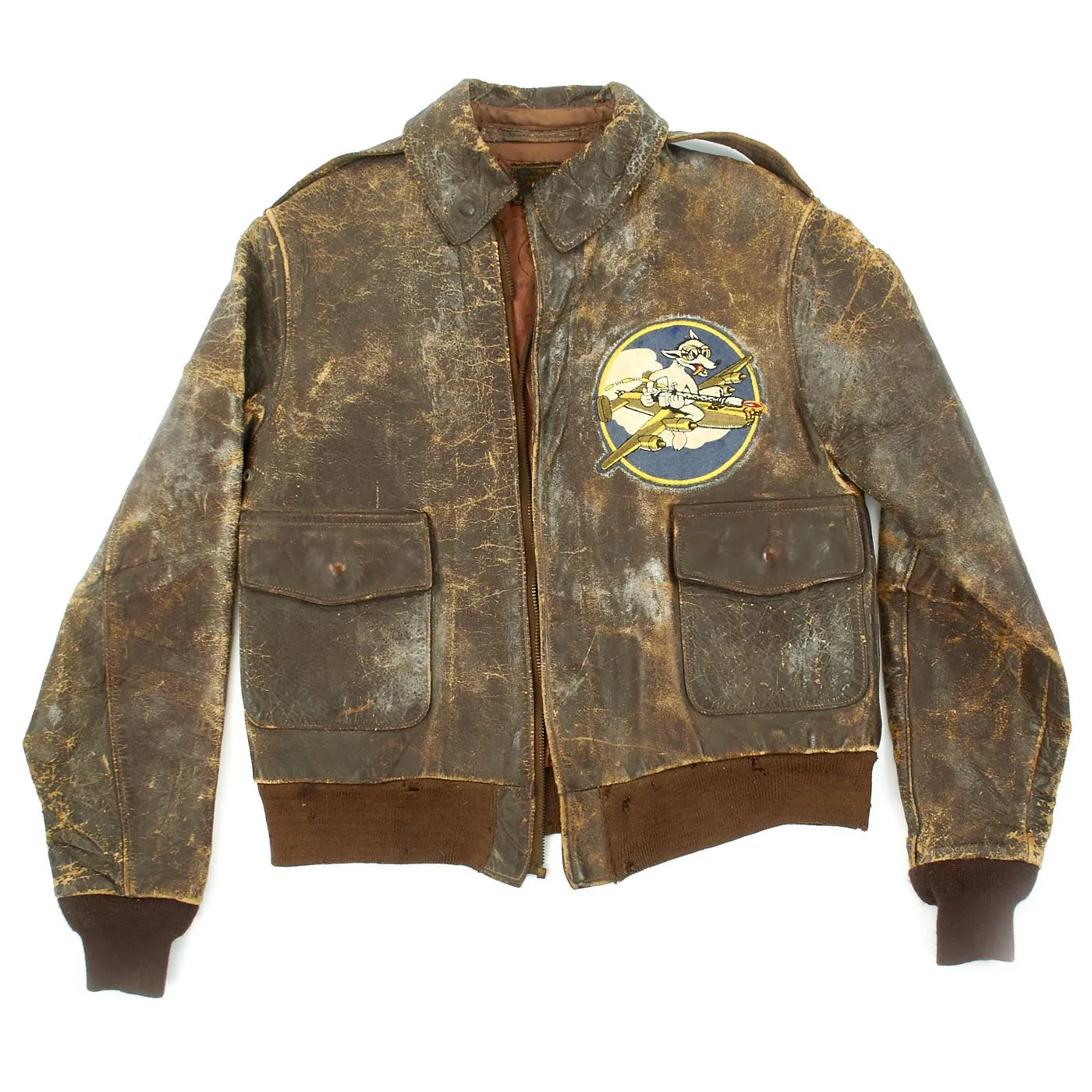 Original U.S. WWII Army Air Forces Flexible Gunnery School A-2 Flight Jacket