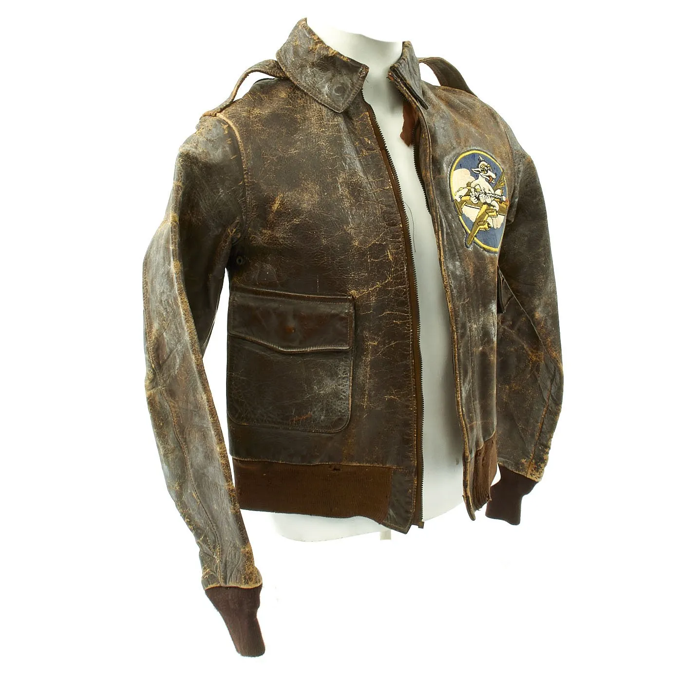 Original U.S. WWII Army Air Forces Flexible Gunnery School A-2 Flight Jacket